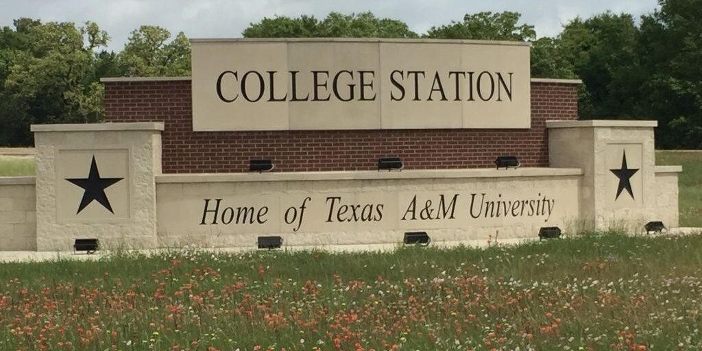 College Station sign